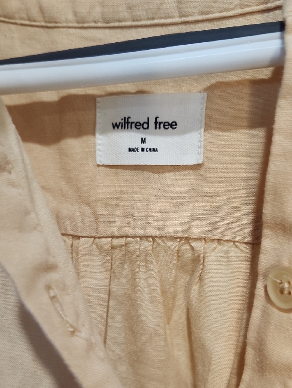 Wilfred free Lightweight Linen Blend Tunic - Pale Beige/Peach - Picture 3 of 4